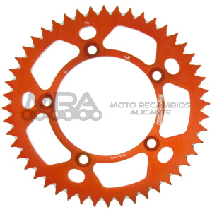 CORONA SUPERSPROX ALUMINIO KTM 420X48 ORANGE