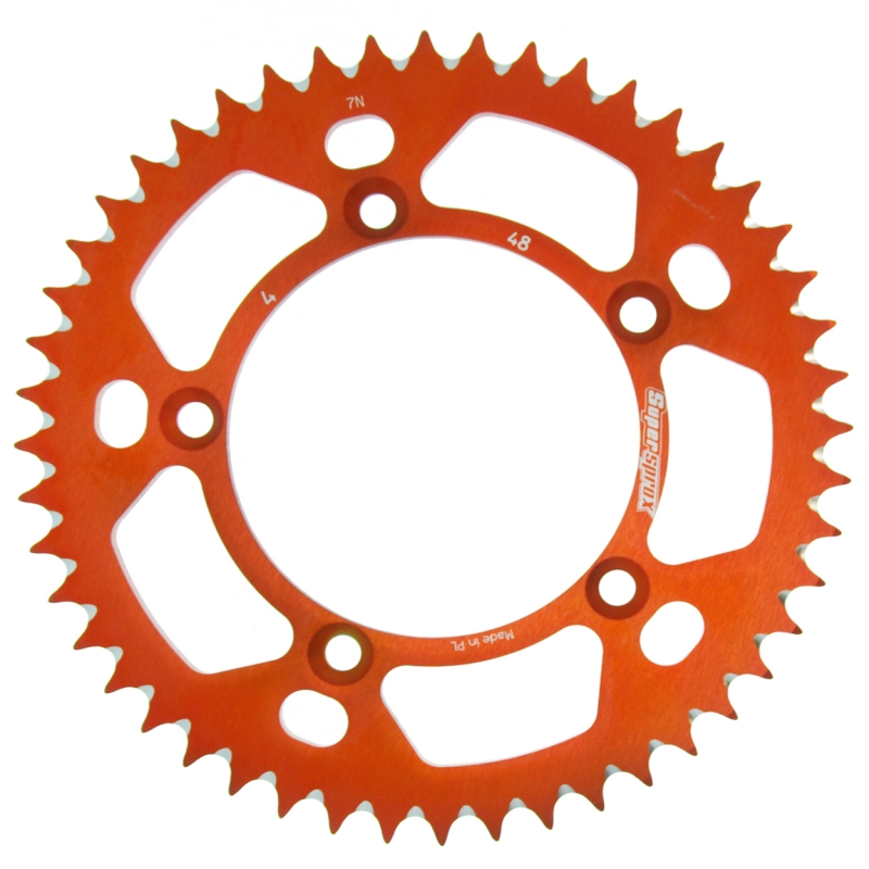 CORONA SUPERSPROX ALUMINIO KTM 420X48 ORANGE