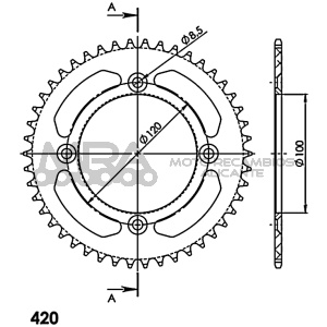 CORONA SUPERSPROX ALUMINIO YAMAHA 420 X 47