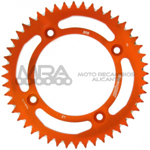 CORONA SUPERSPROX ALUMINIO KTM  428X48 ORANGE