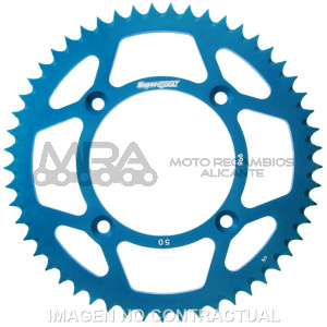 CORONA SUPERSPROX ALUMINIO SUZUKI 428 X 50 AZUL