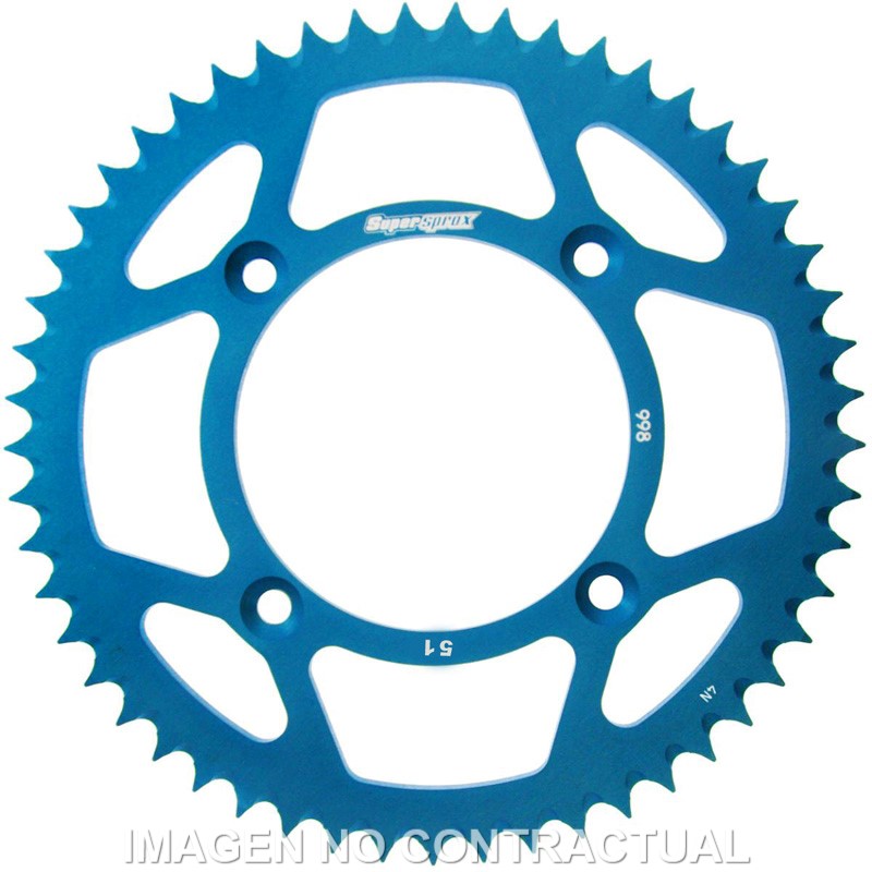 CORONA SUPERSPROX ALUMINIO SUZUKI 428 X 51 AZUL