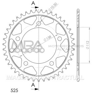 CORONA SUPERSPROX ACERO YAMAHA 525 X 45