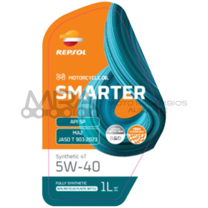 BOTELLA REPSOL SMARTER SYNTHETIC 4T 5W-40 1L