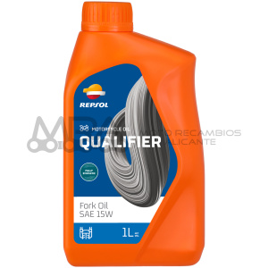 BOTELLA REPSOL QUALIFIER FORK OIL SAE 15W 1L