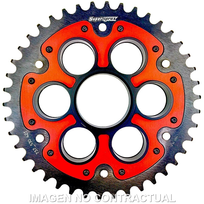 CORONA SUPERSPROX STEALTH DUCATI 530 X 42 ROJA