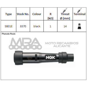 PIPA DE BUJIA NGK SB01E