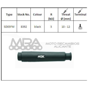 PIPA DE BUJIA NGK SD05FM