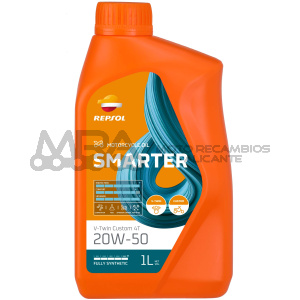 BOTELLA REPSOL SMARTER CUSTOM V-TWIN 4T 20W-50 1L