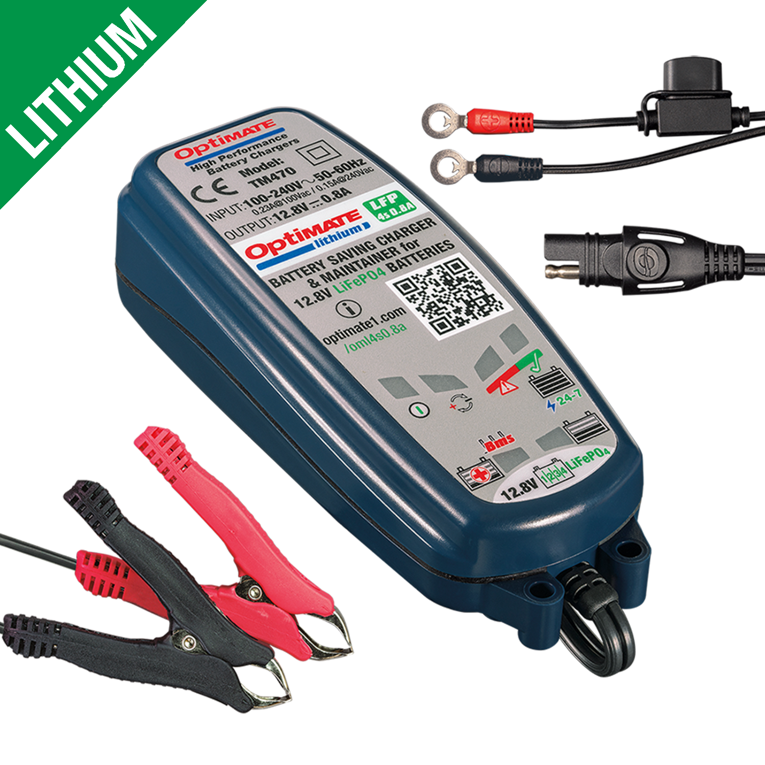 CARGADOR OPTIMATE 0,8 LITHIUM TM-470
