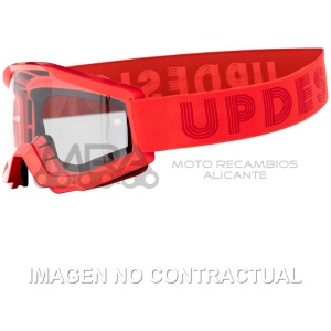 GAFAS UP DESIGN DYNAMITE GOGGLE RED CLEAR LENS