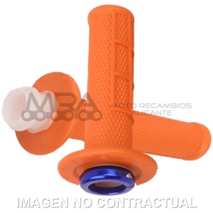 PUÑOS UP DESIGN HOLESHOT MX LOCK ON NARANJA 22/24