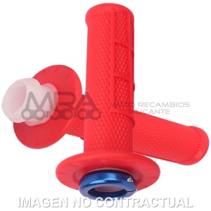 PUÑOS UP DESIGN HOLESHOT MX LOCK ON ROJO 22/24 120