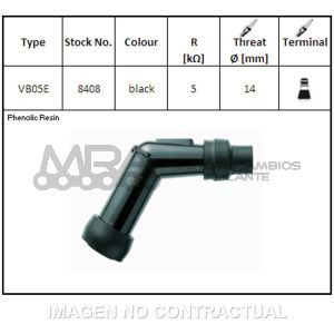 PIPA DE BUJIA NGK VB05E