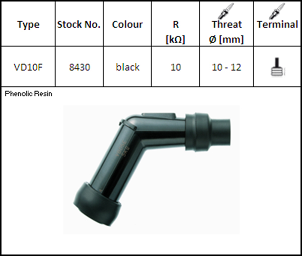 PIPA DE BUJIA NGK VD10F
