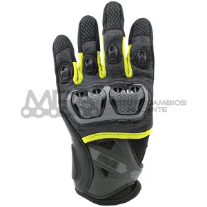 GUANTES VER. IXS NEGRO/AMARILLO FLUO MONTEVIDEO XL