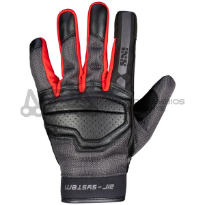 GUANTES VERANO IXS NEGRO/ROJO EVO-AIR TALLA XL