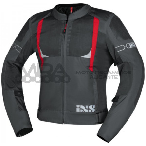 CHAQUETA IXS TRIGONIS GRIS OSCURO/GRIS/ROJO L