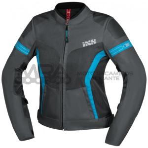 CHAQUETA MUJER IXS TRIGONIS GRIS/TURQUESA TALLA S