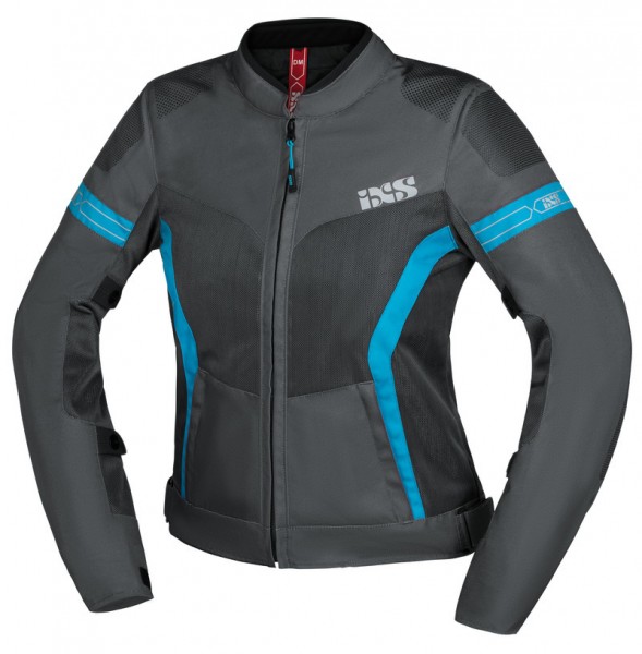 CHAQUETA MUJER IXS TRIGONIS GRIS/TURQUESA TALLA S