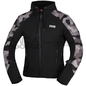 CHAQUETA IXS NEGRO-CAMO SO CAMO TALLA S