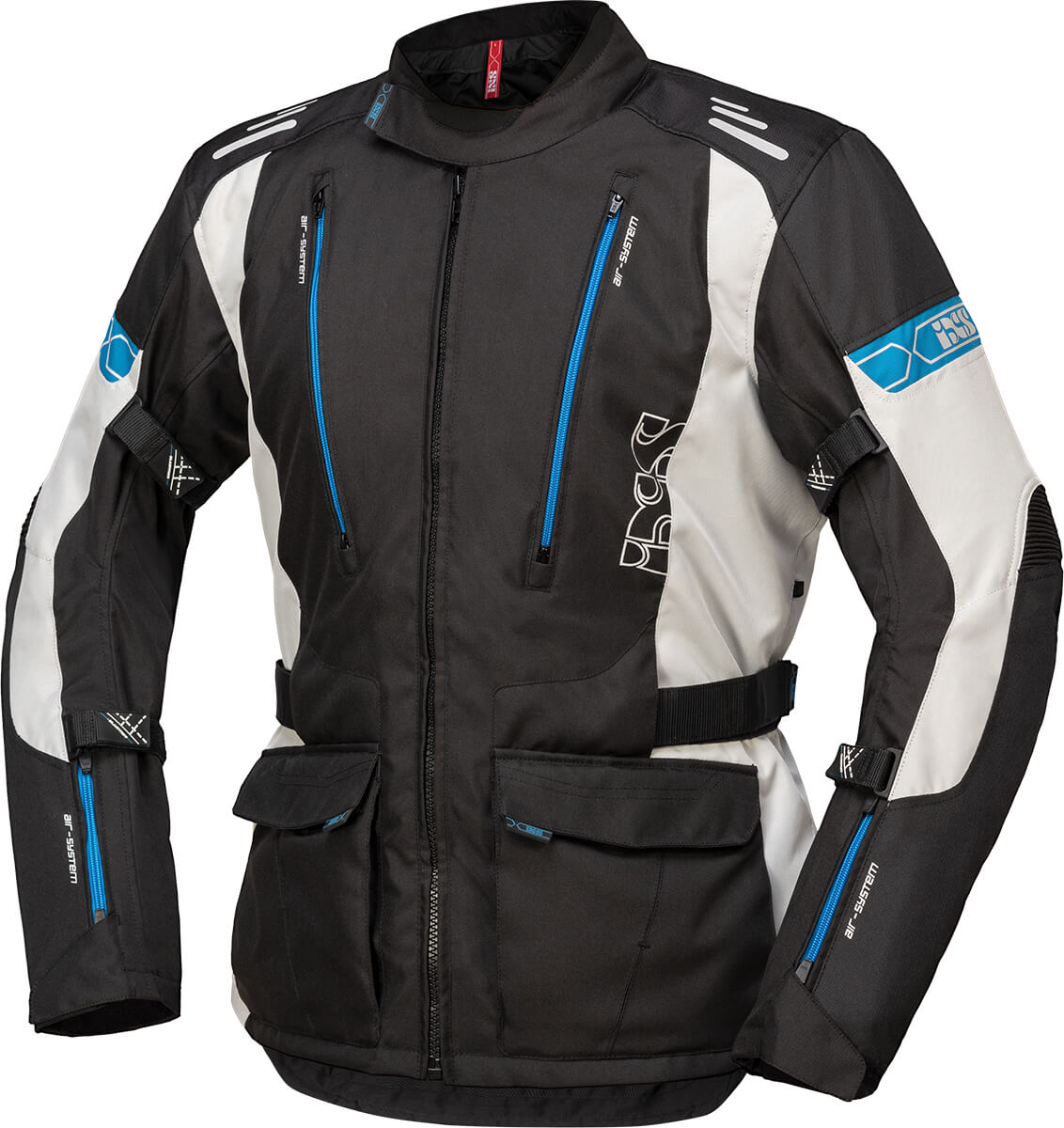 CHAQUETA INVIERNO IXS NEGRO/GRIS CLARO/AZUL TOUR L