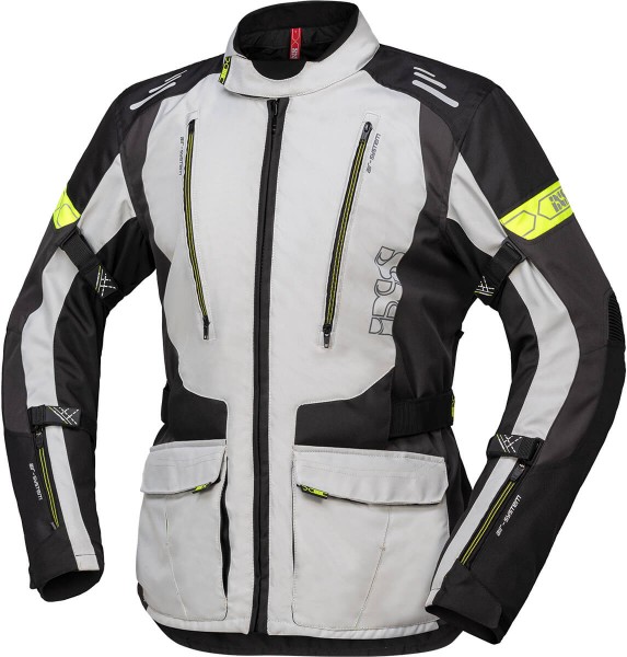CHAQUETA INVIERNO IXS GRIS CLARO/NEGRO/AMARILLO NE