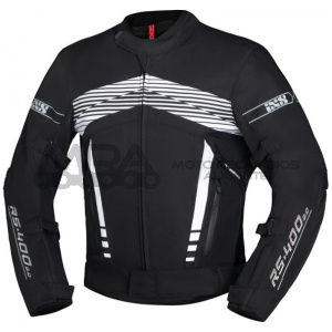 CHAQUETA SPORT IXS NEGRO/BLACO RS-400-ST 3.0 TALLA