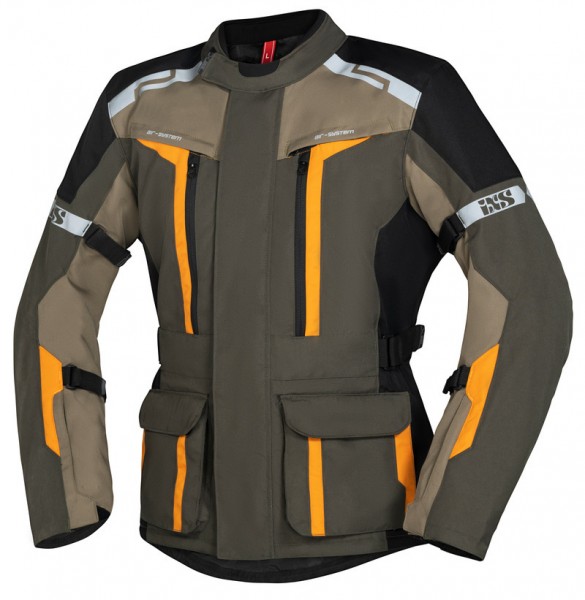 CHAQUETA INVIERNO IXS VERDE/MARRÓN/NARANJA EVANS-S