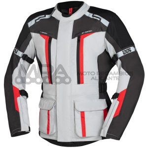 CHAQUETA INVIERNO IXS GRIS CLARO/GRIS/ROJO EVANS-S