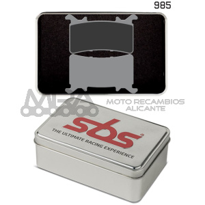 PASTILLA FRENO SBS DUAL SINTER HONDA
